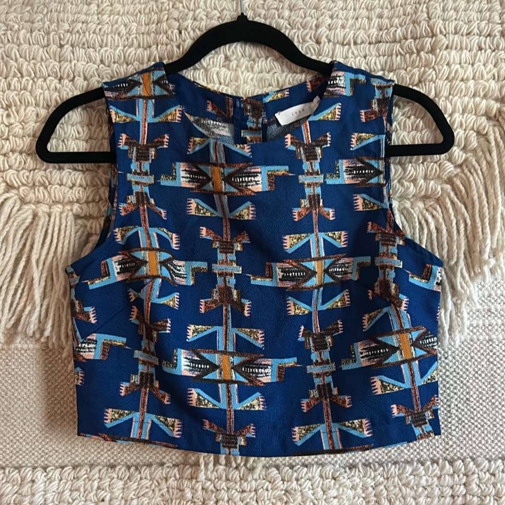 Lush patterned crop top